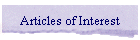 Articles of Interest
